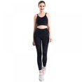 thumbnail image 4 of Baywell Thick High Waist Yoga Pants, Tummy Control Workout Running Yoga Leggings for Women, Black, M, 4 of 7