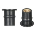 thumbnail image 2 of MYG 10pcs M5 Rubber Nut 5mm Metric Motorcycle Windshield Brass Locknut Bolt Kit, 2 of 6