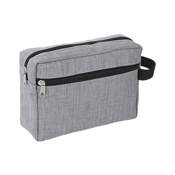 Bolsa organizadora de artículos de aseo funcional para viajes, con tejido duradero de doble capa.