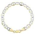 thumbnail image 2 of 10K Yellow Gold 7.50mm Diamond Cut Solid Anchor Mariner Link Bracelet 9 Inch, 2 of 3