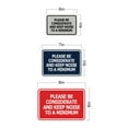 thumbnail image 5 of Signs ByLITA Classic Framed, Please Be Considerate and Keep Noise to a Minimum Sign (Brushed Gold) - Small, 5 of 6