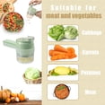 thumbnail image 6 of 4 in 1 Vegetable Chopper Electric, Handheld Choppers, Smart Kitchen Appliances for Pepper, Garlic, Onion, Celery & Meat, 6 of 7