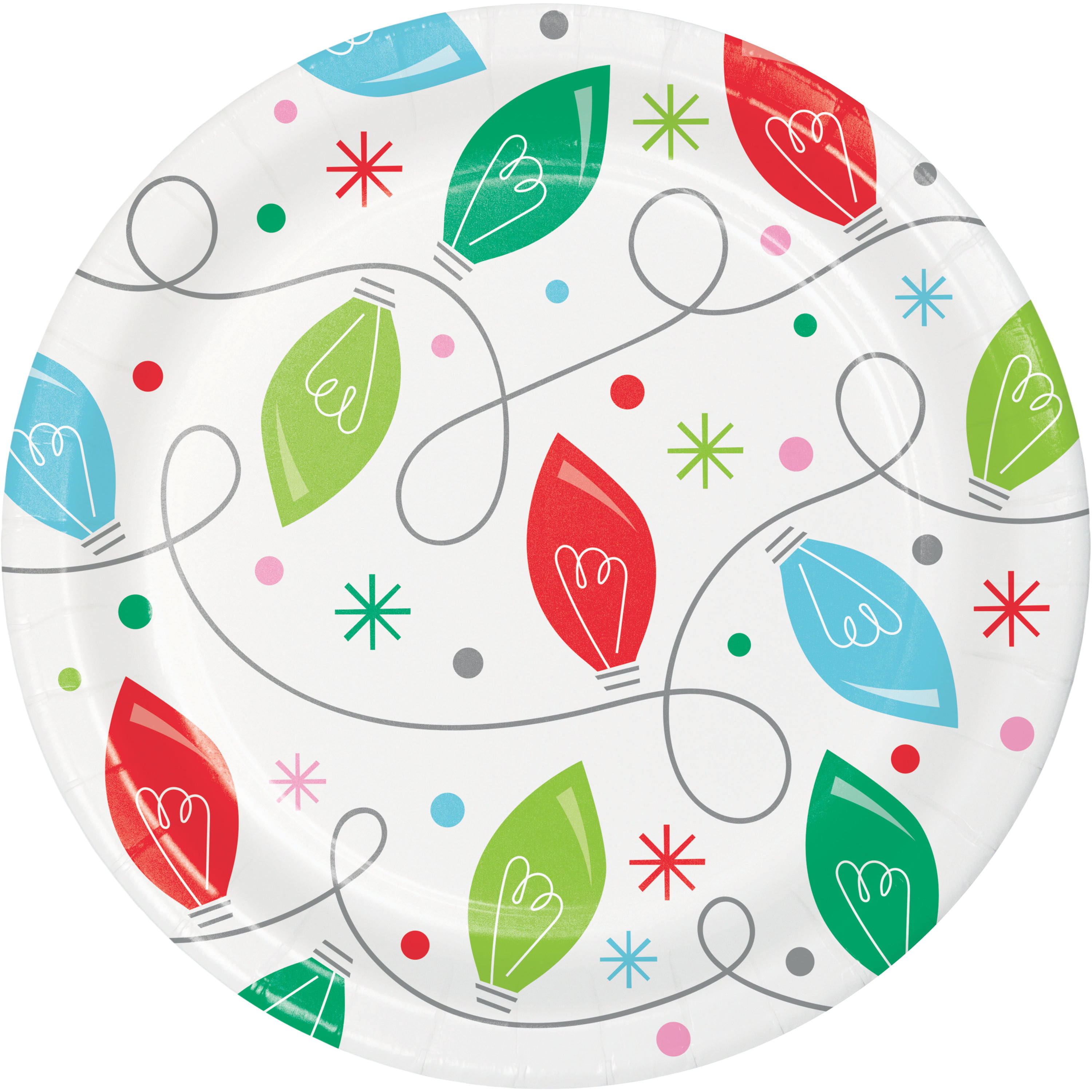 Holiday Whimsy Dessert Plates, 24 Count Serves 24 Guests - Walmart.com