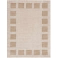 thumbnail image 2 of Hauteloom Beynon Contemporary Checkered Runner Rug - Geometric Bordered Square Tiles Carpet for Hallway, Kitchen - Machine Washable Area Rug - High Pile - Peach, Beige - 2'7" x 7'3" (2x8 Runner Rug), 2 of 11