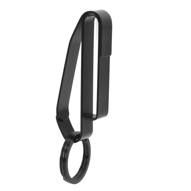 Clip Cinturón Holla de Llave de Acero inoxidable Cinturón de Llavero Clip de Llavero Con 2 Anillos de Llave para Oficiales correccionales Aplicación de la Ley