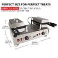 thumbnail image 6 of ALDKitchen Taiyaki Maker | Fish Waffle Iron | Stainless Steel Taiyaki Machine with Cast Iron Pan | 4 Open-Mouth Fish Waffles | 110V, 6 of 9