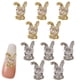 thumbnail image 1 of 10 piezas de adornos para uñas de conejo 3D con diamantes de imitación y purpurina para uñas giratorias, 1 of 5