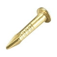 thumbnail image 4 of Uxcell Tiny Brass Nails Passivation DIY Decorative Household Accessories 0.31" x 0.09" Gold Tone 100pcs, 4 of 5