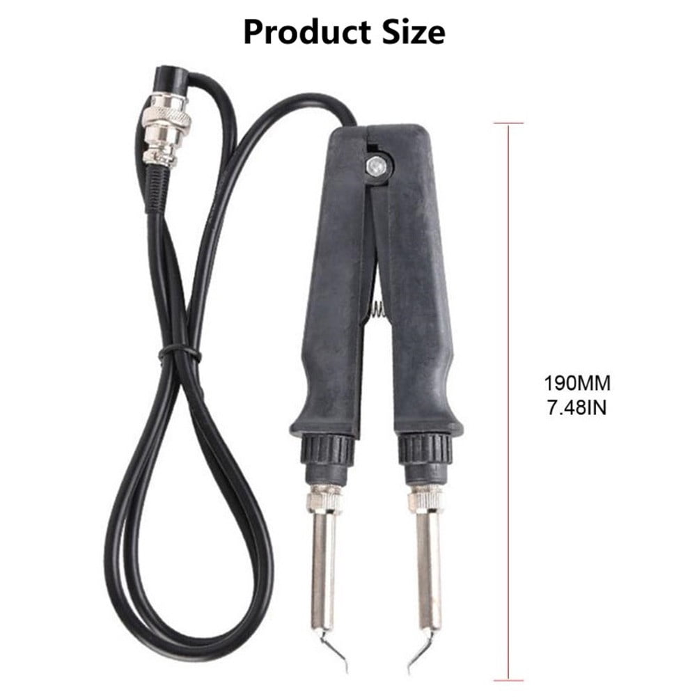 yaaqii for 902 for ESD for SMD Double Soldering Iron Tweezer Handle Clip Heating Plier