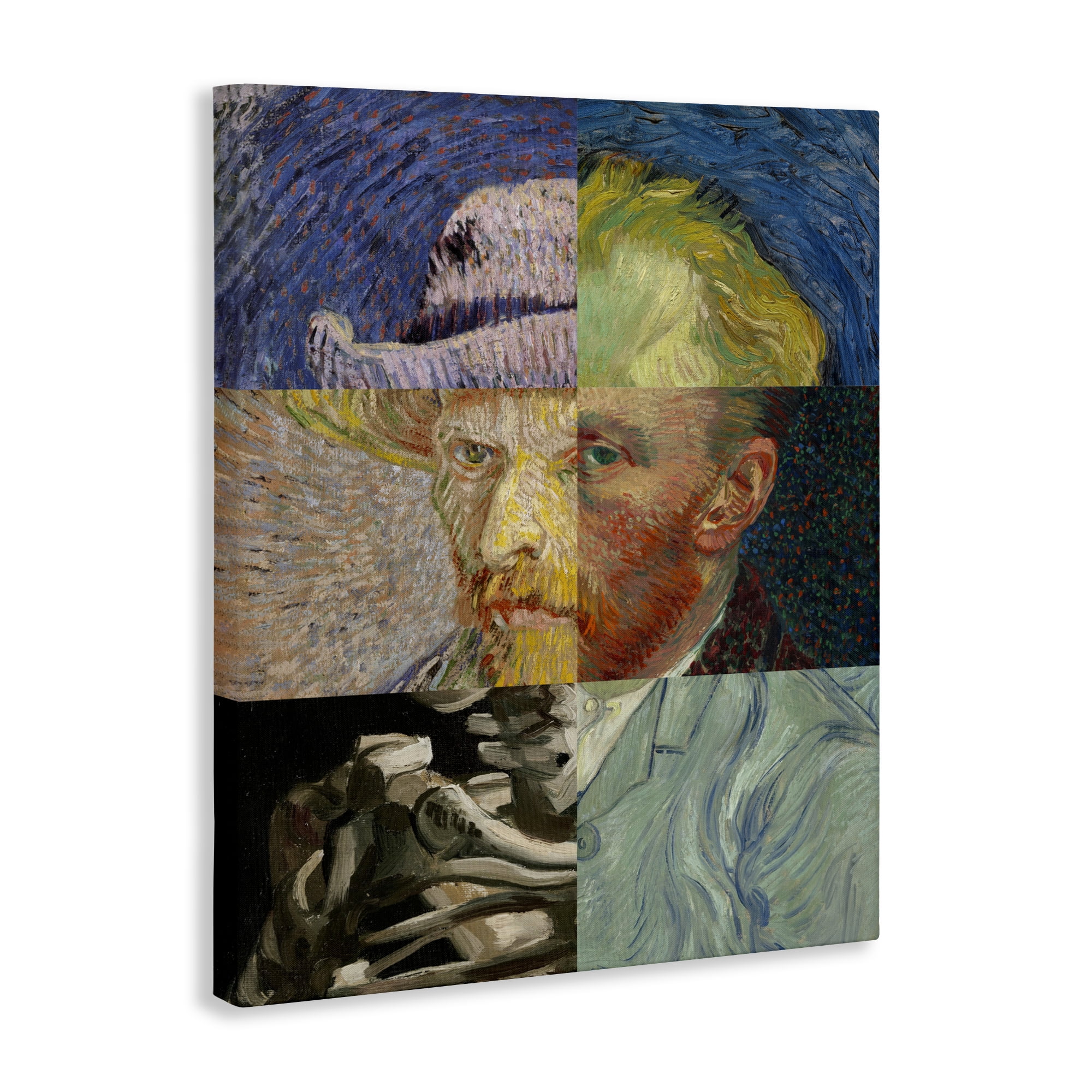 Collaged Van Gogh Portraits Canvas Wall Art, design by Masters Redux