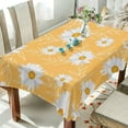 thumbnail image 4 of Tablecloth 60" x 108" Daisy Floral Rectangle Table Cloth Stain-Resistant Dining Table Cover for Home Dinner Party House Decor, 4 of 7