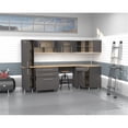 thumbnail image 3 of Inval America 7 pc Garage Corner Storage System, Dark Gray & Maple, 3 of 3