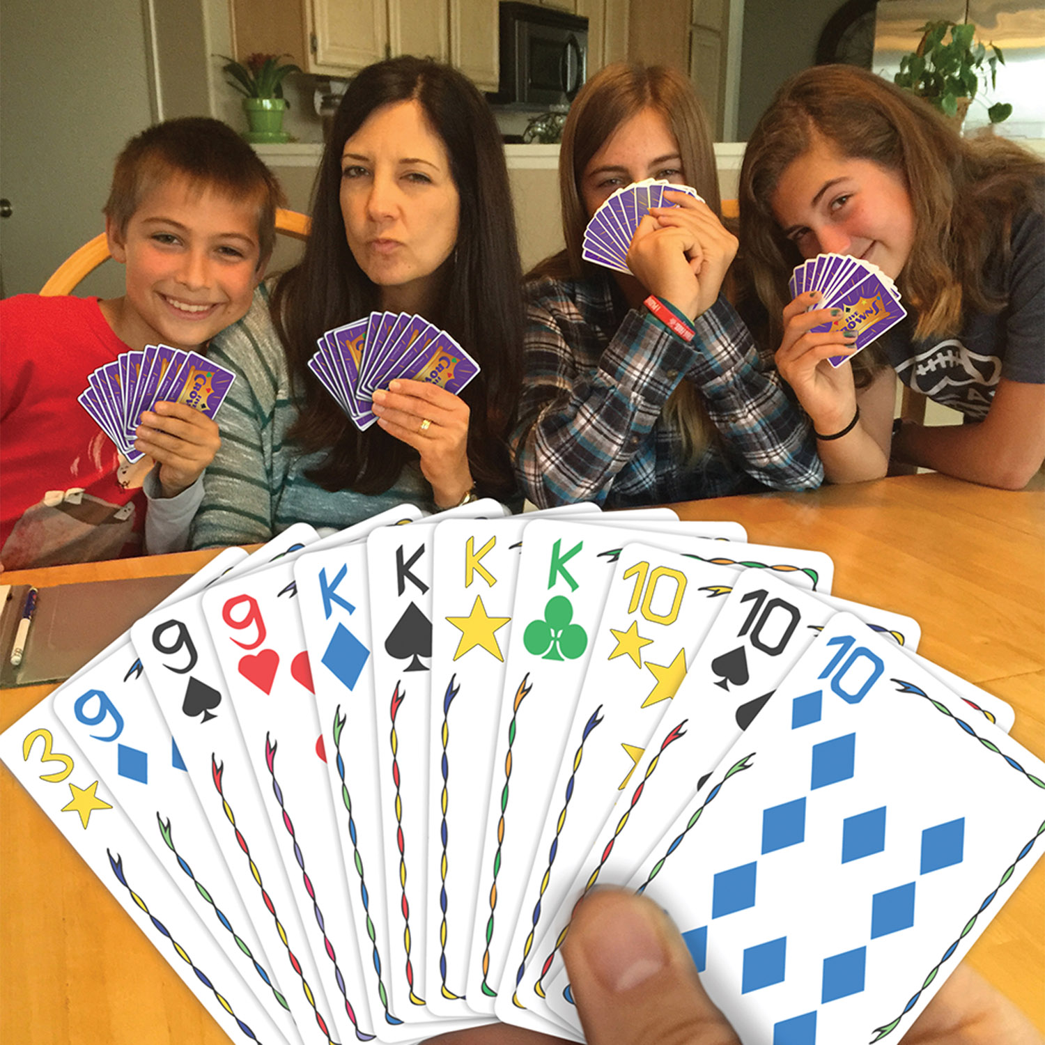 Five Crowns Card Game, Rummy Style, Kids Game, Family Game, Fun Game - image 2 of 2