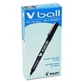 thumbnail image 3 of Vball Liquid Ink Roller Ball Pen, Stick, Extra-fine 0.5 Mm, Black Ink, Black Barrel, Dozen, 3 of 4