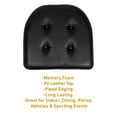 thumbnail image 5 of U-Shaped Memory Foam No Slip Back 16 x 17 Faux Leather Chair Pad Cushion 6 Pack - Black, 5 of 7