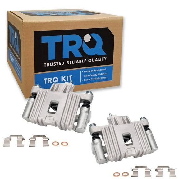 TRQ Rear Brake Caliper Set Compatible with 1999-2004 Oldsmobile Alero 1999-2005 Pontiac Grand Am
