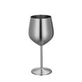 thumbnail image 2 of Wine Glass under $5! Yannianjz 304 Stainless Steel Wine Glass, 530ml Shatterproof Goblet for Red Wine, Unbreakable Tumbler for Outdoor Party Camping, 2 of 9