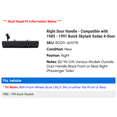 thumbnail image 2 of Right Door Handle - Compatible with 1985 - 1991 Buick Skylark Sedan 4-Door 1986 1987 1988 1989 1990, 2 of 2