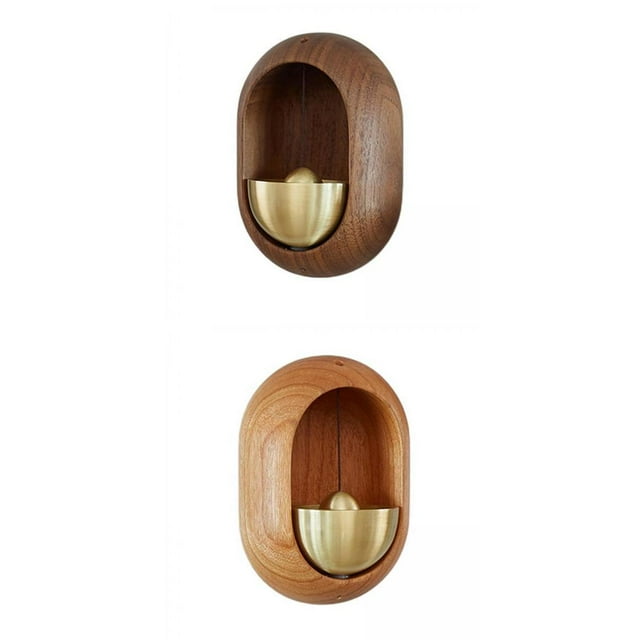 Campana de latón de 2 piezas, campana colgante magnética para puerta, porche de puerta de refrigerador Gloria carillón de viento
