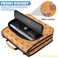 thumbnail image 6 of Zipper Binder with Shoulder Strap 2 inch 3 Ring Waterproof File Folder Organizer Bag 500 Sheet Popcorn Pattern, 6 of 8