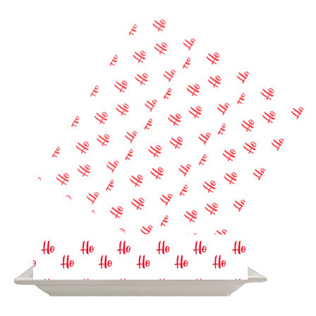 Ho Ho Ho Edible Cake Wrap | Christmas Lettering Icing Sheet | Festive Holiday Cake Decoration