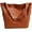 Brown, variant on CoCopeaunts Retro Tote Bag for Women PU Leather Shoulder Bag Large Capacity Handbag Work Satchel Commuter Purse