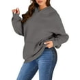 thumbnail image 2 of Shine Up Hoodies for Women Fleece Hooded Sweatshirts Oversized Pullover Long Sleeve Ladies Tops with Pocket, 2 of 7