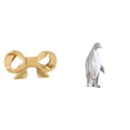 thumbnail image 1 of Tirador de latón para muebles, tirador de armario con forma de pingüino, tirador de cajón de armario de resina con delicado tallado, ideal para decora, 1 of 8