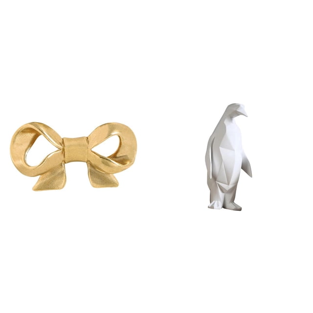 Tirador de latón para muebles, tirador de armario con forma de pingüino, tirador de cajón de armario de resina con delicado tallado, ideal para decora