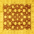 thumbnail image 1 of Ahgly Company Indoor Square Abstract Yellow Modern Area Rugs, 6' Square, 1 of 4