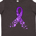 thumbnail image 4 of Inktastic Alzheimer's Awareness Purple Ribbon Made of Heart Boys or Girls Toddler T-Shirt, 4 of 5