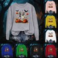 thumbnail image 4 of Godom Halloween Womens Sweatshirts Pumpkin Graphic Crewneck Sweaters Casual Tops Comfy Fall Fashion Outfits Winter Clothes 2025, 4 of 7