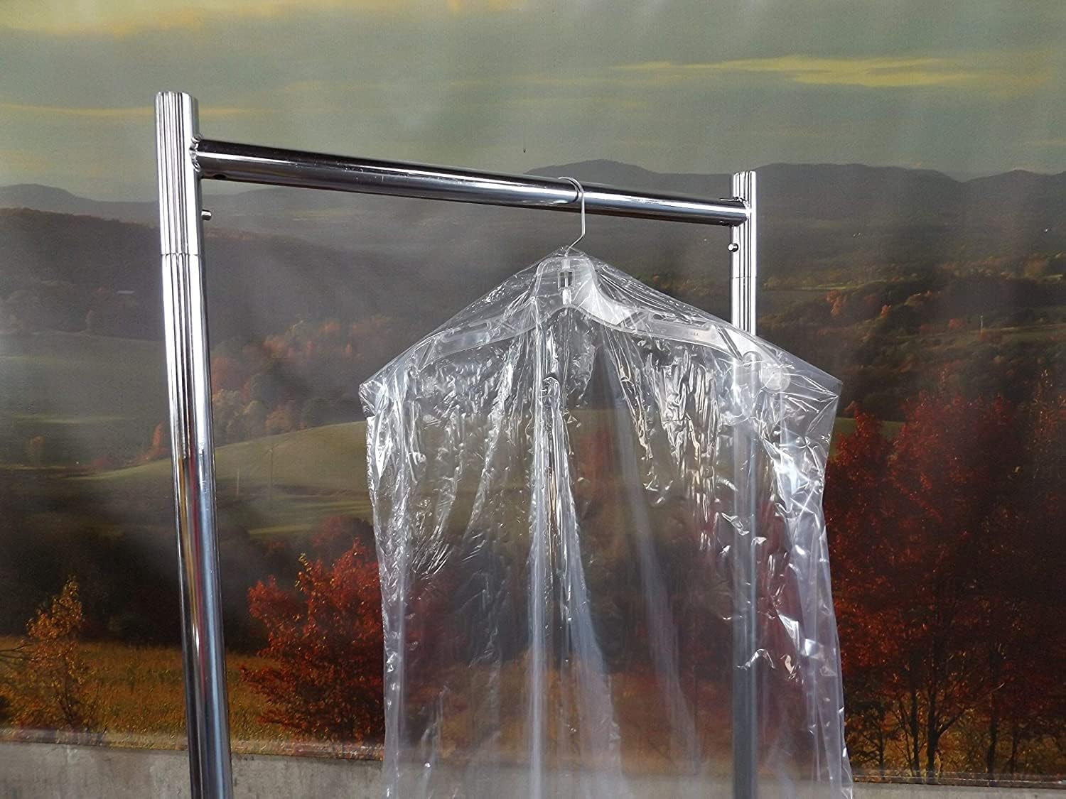 NTP372, Perforated Plastic Garment Bags On A Roll, Opening At Top, 72"H -Clear (Roll of 350)