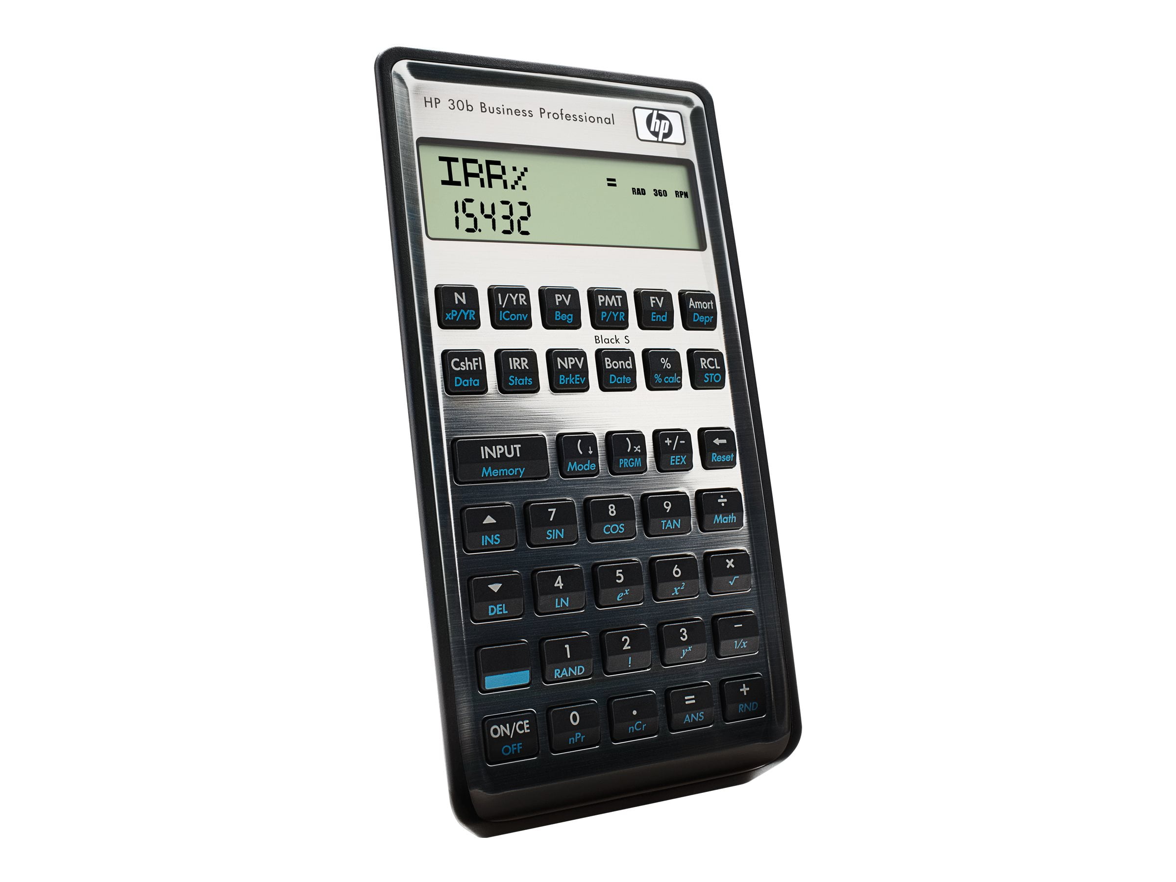 HP 30b - Financial calculator - 12 digits + 3 exponents - battery