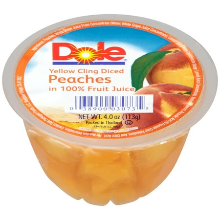 UPC 038900030735 product image for Dole Peaches Diced in Juice, 4 Oz | upcitemdb.com