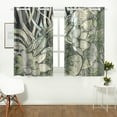 thumbnail image 2 of MKHERT Beautiful Lotuses Dragonfly Window Curtains Kitchen Curtain Room Bedroom Drapes Curtains 26x39 inch, 2 Piece, 2 of 3