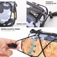 thumbnail image 4 of Rhinowalk Sac de Guidon Camouflage avec Sangle Réglable, Capacité 2,4l, Polyester Résistant à l'Eau, Compatible avec Téléphone Intelligent, Portefeuille, Outils, pour Cyclisme et Usage Extérieur, 4 of 7