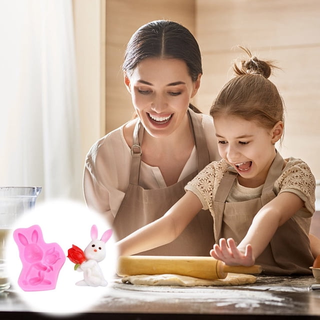 Easter Bunny DIY Chocolate Cake Baking Tool Silicone Molds