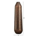 thumbnail image 2 of Nearly Natural 26in. Tall Embossed Metal Tower Vase, Copper, 2 of 4