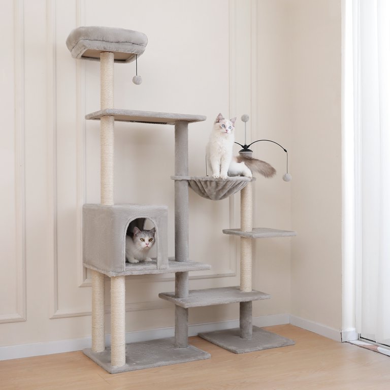 Vibrant Life 64” Multiple Level Cat Tree Tower with Condo