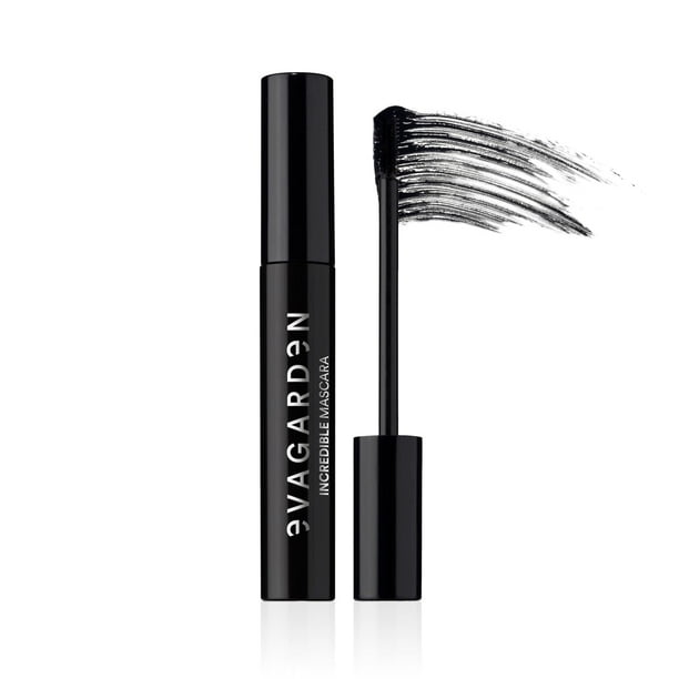 Máscara de pestañas Incredible de Evagarden para mujeres - Máscara de pestañas de 0,3 oz