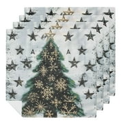 FACANNAP Buffalo Plaid Christmas Tree Guests Napkins Watercolor Disposable Paper Napkins Winter Disposable Hand Towels for Bathroom Christmas Decorative for Xmas Dinner Wedding Birthday Party 6 PCS