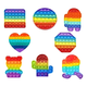 thumbnail image 1 of Juego 8 Piezas Push Pop Juguete Antiestrés Xtellar multicolor, 1 of 4