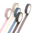 thumbnail image 1 of 5 rollos de cinta de color sólido se pueden rasgar Diario cuenta de mano función práctica decoración DIY y cinta de papel, 1 of 5