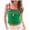 Green, variant on Womens Y2k Graphic Cropped Tank Top Summer Letter Print Color-Block Spaghetti Strap Backless Slim Fit Camisole 90s Vintage Stretch Tight Going out Tops Yellow2 S