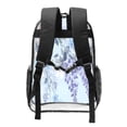 thumbnail image 2 of Rocae Bird Butterfly Stripe for 16inch Clear Backpack Transparent School Backpack for Women Men, Capacity Clear Bag for College, Travel, 2 of 7