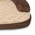 thumbnail image 4 of Vibrant Life Large Round Corner Sofa Style Dog Bed, Brown, 32" x 42", 4 of 6