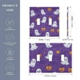 thumbnail image 2 of Yayeee Toggle Light Switch Wall Plate 3-Gang 6.37"x4.48" Decorative Outlet Cover, Halloween Purple Ghosts, 2 of 7