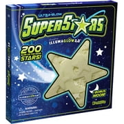 Ultra Glow Super Stars 200 Glow in the Dark Stars with Bonus Glowing Moon