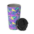 thumbnail image 2 of Daiia Disco Roller Skates Printed Stainless Steel Tumbler with Lid and Straw, Double Wall Vacuum Insulated Coffee Tumbler Travel Coffee Mug with Leak Proof Lid, 2 of 8